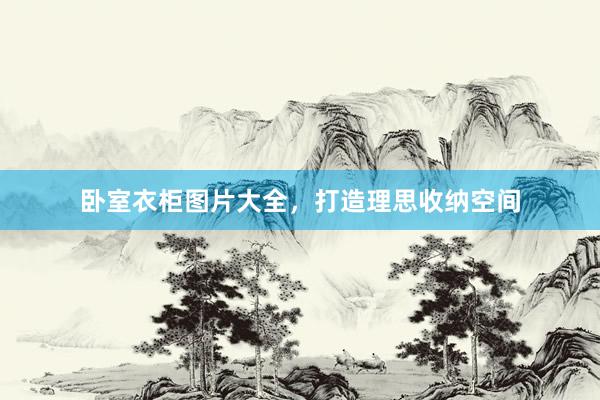 卧室衣柜图片大全，打造理思收纳空间