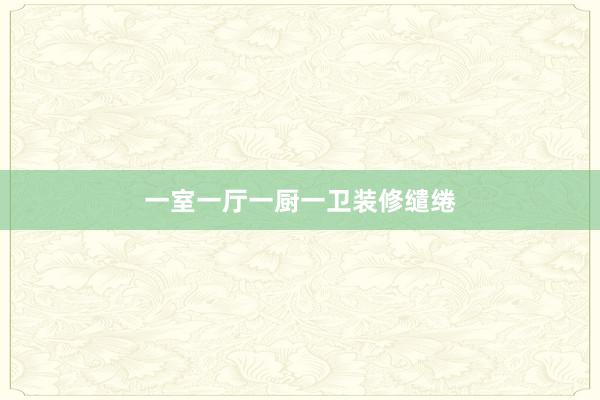 一室一厅一厨一卫装修缱绻